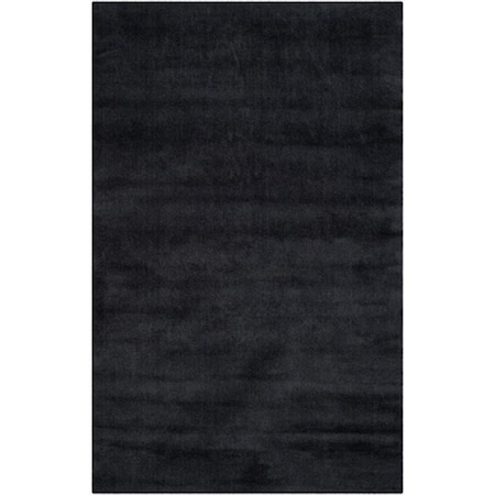 Safavieh 3 ft. x 5 ft. Small Rectangle- Shag Himalaya Black Hand Loomed Rug HIM610C-3